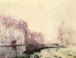 Gustave Loiseau The Eure River in Winter oil painting image